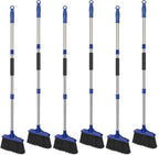 Kefanta 6 Pack Heavy Duty Broom Indoor/Outdoor Commercial Brooms Angle Broom 53 by KeFanta