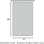 BGment Short Curtains Blackout 36 Inches Length - Image 2