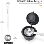 Long Handle Coffee Scoop: 8.3 Inch 18/8 Stainless Steel 1 Tablespoon Metal - Image 2