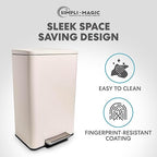 50 Liter / 13.2 Gallon Soft-Close, Smudge Resistant Trash Can - Image 6