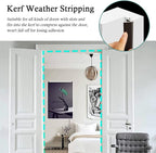 Kerf Weather Stripping Door Seal Strip 26 Ft Q Foam Door Weatherstrip Seal - Image 5