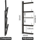 Lumber Storage Rack, Upgrade Cantilever Folding Lumber Rack Wall Mount - Image 2