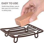 Bar Soap Dish Holder for Shower Bathroom Stainless Steel Rust Proof Self - Image 4