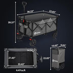 Sekey 220L Collapsible Foldable Wagon - Image 9