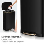 13 Gallon Trash Can with Lid, 50L Fingerprint Proof Stainless Steel Kitchen - Image 4