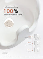 Double Sponge Holder, Water-Absorbing Stone Dish Sponge Caddy - Image 5