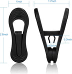 Tinfol Black Plastic Hanger Clips - Image 3