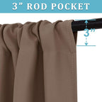 RYB HOME Curtains for Bedroom 63 inches Long, W 34 x L 63, 2 Panels - Image 3