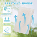 YoleShy 48 Pack White Sponges Kitchen Natural Compressed Cellulose Sponges - Image 4