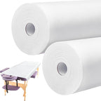 Tudomro 2 Roll Disposable Non Woven Bed Sheets 24 x 71 Inch Massage Table Paper by Tudomro