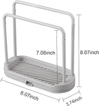 Kitchen Sponge Holder Dishcloth Hanger, Kitchen Sink Rack Tray Organizer Stand - Image 6