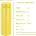 10oz Mini Water Bottle Stainless Steel Thermos Small Flask - Image 2