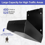 Paper Towel Dispenser Wall Mount, Matte Black Stainless Steel Commercial Paper - Image 2