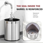 2.6Gallon/10L，Stainless Steel Bathroom Trash Can, Chrome Trash Can - Image 5