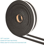 2 Rolls Foam Tape Weatheratrip for Door Window Insulation, Single Sided Foam - Image 4