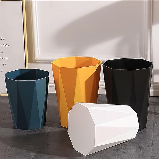 2 Pack Small Trash Can 1.8 Gallon Waste Basket Bathroom Garbage Bin - Image 8