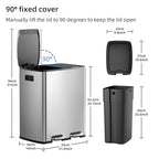 KUK 60 Liter / 16 Gallon Dual Trash Can - Image 7