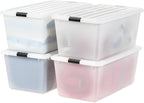 IRIS USA 91 Qt Stackable Plastic Storage Bins by IRISUSA
