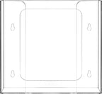 Cq acrylic Clear Wall Floating Glove Rack and Glove Box Dispenser Holder - Image 4