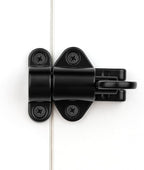 4 Packs Self-Closing Latches，Black Spring Door Lock，Resilient Bolt Latch - Image 4