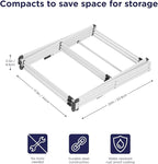 BLACK+DECKER 3 Tier Expandable Collapsing Foldable Laundry Rack - Image 3