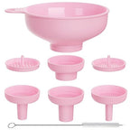 Wide Mouth Kitchen Funnel, Food Grade Plastic Cooking Canning Funnel by BALIWELL