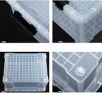 Ggbin 34 Quart Clear Lidded Storage Container Tote, Plastic Storage Box Bin - Image 6