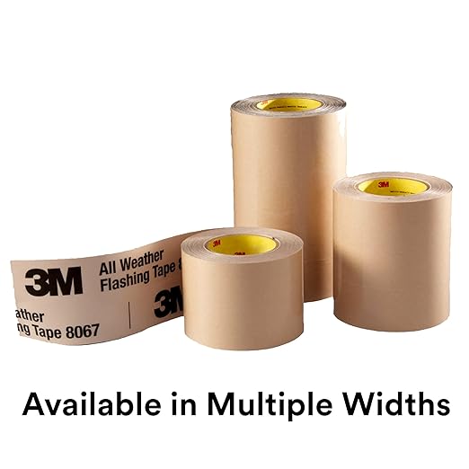 3M All Weather Flashing Tape 8067, 3 in x 75 ft, 1 Roll, Adhesive Backed Split - Image 6