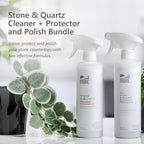 MORE - Twin Pack - Includes Stone & Quartz Cleaner + Polish - Granite, Quartz & - Image 2