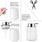 Liquid Soap Dispenser Pump 2pcsHead Replacement Spare Plastic Pump Bathroom - Image 4