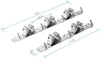 2 Pcs Mop Broom Holder Wall Mounted, Dustpan Holders, Stainless Steel Mop - Image 3