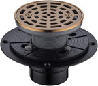 RANDOM Round Shower Drain SUS304 Stainless Steel Champagne Bronze Shower Drain by RANDOM