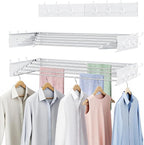 Laundry Drying Rack, Collapsible Wall Mounted Clothes Drying Rack by Unknown