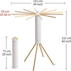 Clothes Drying Rack 4 Legs, Laundry Hanger Dryer Rack, Portable Drying Rack - Image 2
