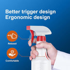 Veco Spray Bottle with Measurements and Adjustable Nozzle, HDPE Plastic Spray - Image 6