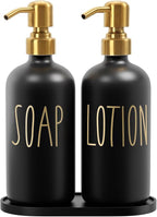 MOMEEMO Bathroom Soap Dispenser Set, Contains Hand Soap and Lotion Dispenser by MOMEEMO