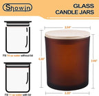 14 OZ Thick Candle Jars for Making Candles 12 Pcs, 3 Wick Empty Jars - Image 5