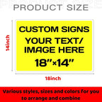 Repaly Personalized signs, Aluminum Weatherproof Metal Sign Multiple Sizes - Image 2