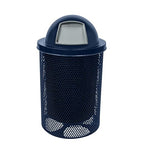 COATEDOUTDOORFURNITURE RDT-P-TXTDBL Heavy Duty Round Trash Receptacle by CoatedOutdoorFurniture