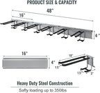 Wall Mount Tool Storage Rack, Garage Organization, Heavy Duty Garage Storage - Image 7
