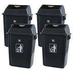 4 Packs 18 Gallon Large Commercial Trash Can, Kitchen Waste Bin - Image 7