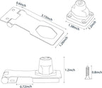 Alise Keyed Hasp Lock, 3 Inch Safety Packlock Clasp Hasp Lock Latch - Image 2