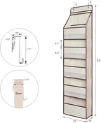 Univivi 6-Shelf Over Door Hanging Organizer Fabric Baby Door Storage - Image 6