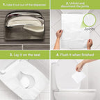 Disposable Toilet Seat Covers XL Half Fold Flushable – 400 Sheets - Image 6