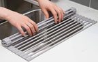 Surpahs Over Sink Foldable Multipurpose Roll-Up Dish Drying Rack, Silicone - Image 9