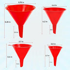 Funnel 4-Pack Funnels for Kitchen Use Filling Bottles - Image 2