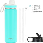 DRINCO Stainless Steel Water Bottle Spout Lid Vacuum Insulated Double Wall - Image 3