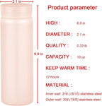 10oz Mini Water Bottle Stainless Steel Thermos Small Flask - Image 2