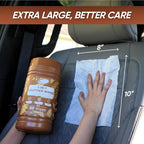 Air Jungles 3in1 Leather Wipes 50 Count, Extra Large 8" x 10" Size, Clean - Image 2