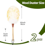 Natural Lambswool Duster 16 Inch Handheld - Image 2